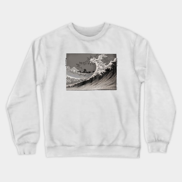 The Big Wave Crewneck Sweatshirt by GrampaTony